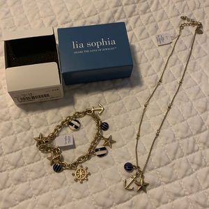 NWT Lia Sophia Ahoy Bracelet and Necklace